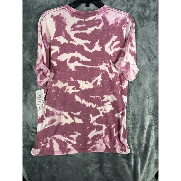 Women’s T-Shirt “Never Give Up On Your Day Dream” Tye Dye Butterflies & Flowers - Picture 13 of 14